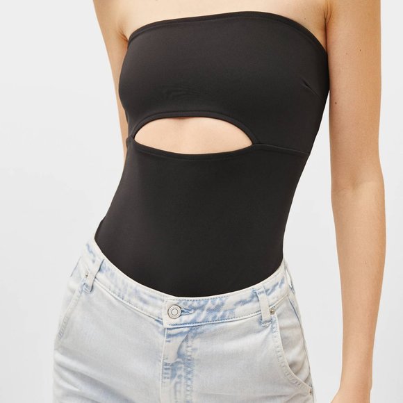 Bershka Other - NWT Bershka Cut-out Black bodysuit swimsuit S